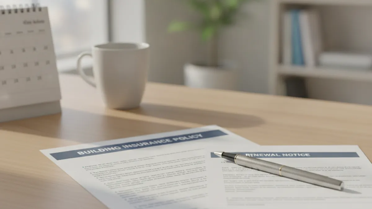 Damage insurance broker reviewing a Quebec landlord's plex liability insurance policy