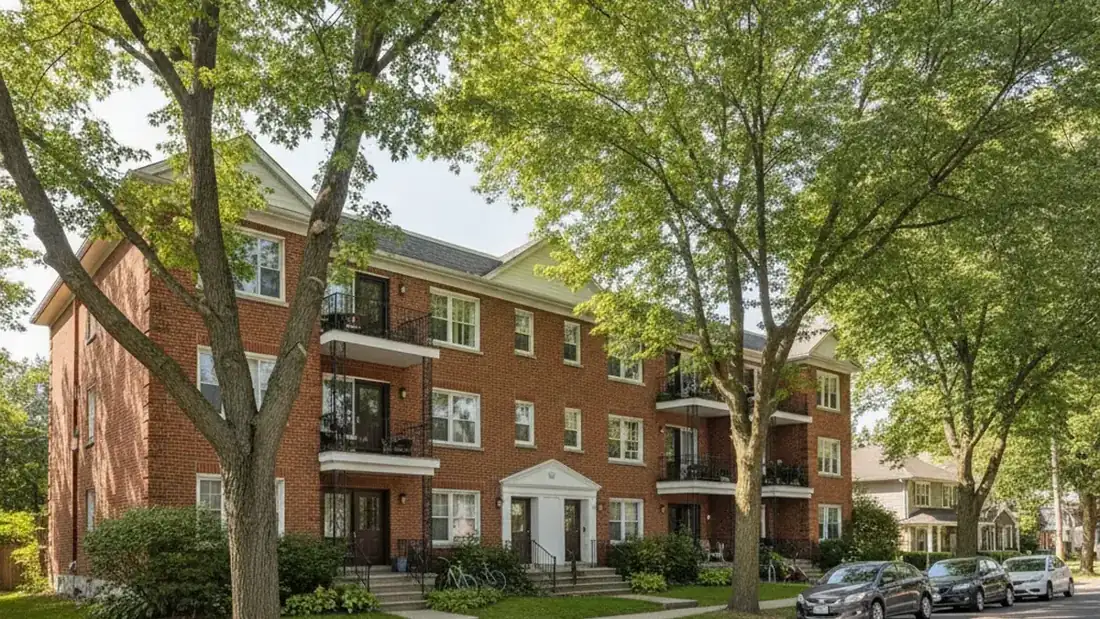 Plex de brique du Vieux-Sainte-Thérèse — immeuble à revenus sur la Rive-Nord (Basses-Laurentides)