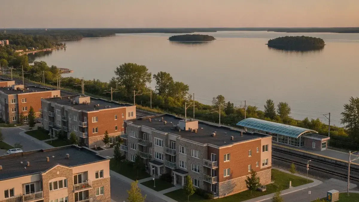Quartier résidentiel de Deux-Montagnes près du REM et du lac, marché locatif solide sur la Rive-Nord