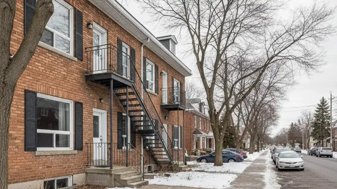 Triplex à revenus de la Rive-Nord dont les marges et annexes sont vérifiées au certificat de localisation