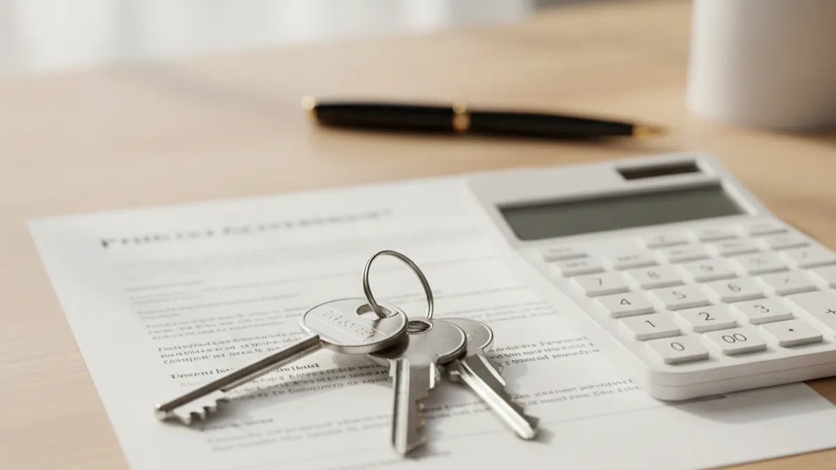 Clés de maison posées sur un acte de vente d'immeuble à revenus, vendre un plex sur la Rive-Nord sans procédure